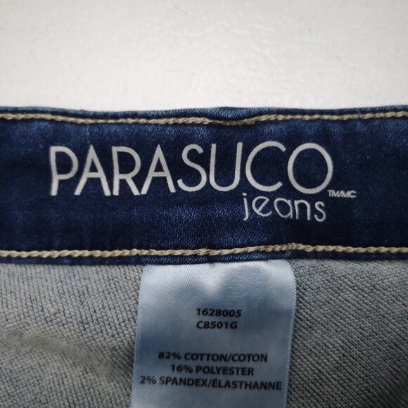 Parasuco Ladies Size 14 Medium Wash Straight Legs Denim Shorts - Picture 3 of 13